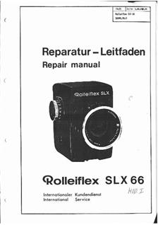 Rollei Rolleiflex SLX manual. Camera Instructions.